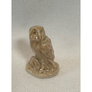 Wade Whimsies Red Rose Tea Brown Owl Mini Ceramic Porclein Figures